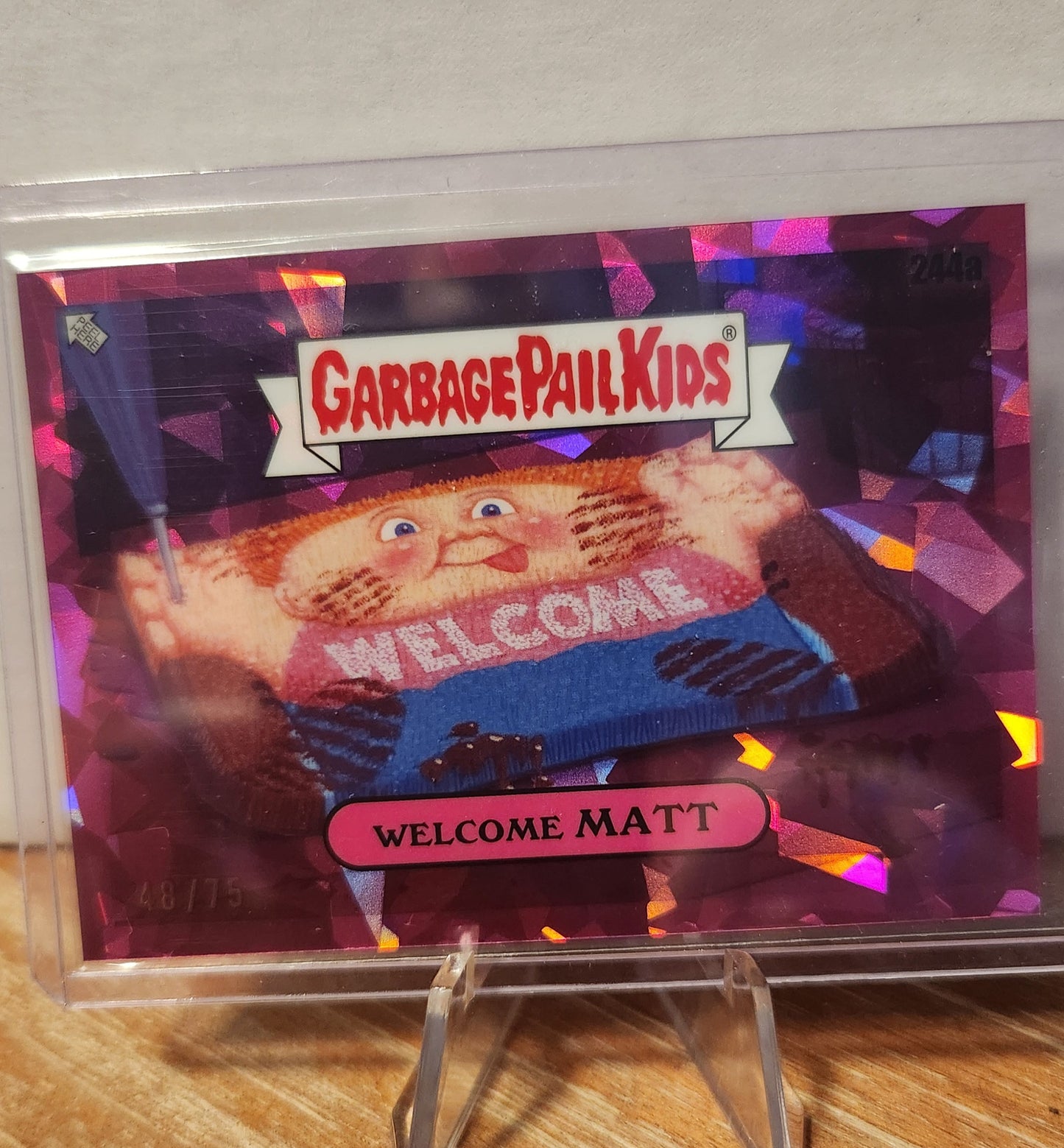 244A WELCOME MATT-FUCHSIA REFRACTOR