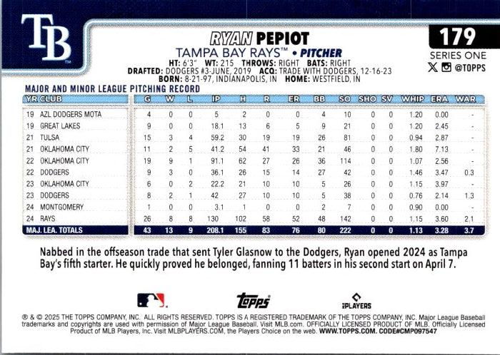 179 RYAN PEPIOT