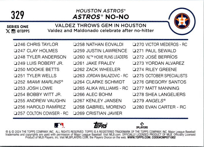 329 HOUSTON ASTROS