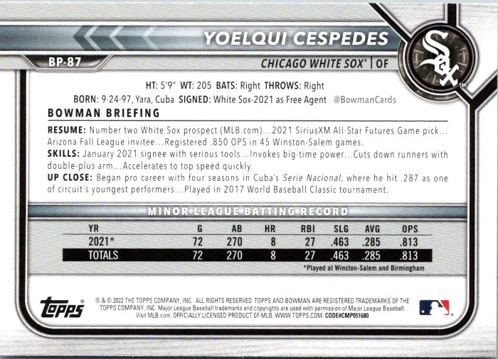BP-87 YOELQUI CESPEDES