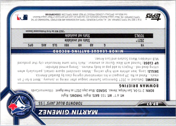 BP-97 MARTIN GIMENEZ