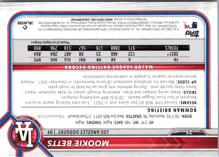 25 MOOKIE BETTS