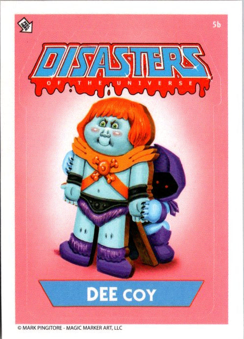 Garbage Pail Kids 5B DEE COY card from Disasters of the Universe by Mark Pingitore